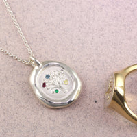 Family Tree Pendant with Birthstones - Jana Reinhardt Ltd