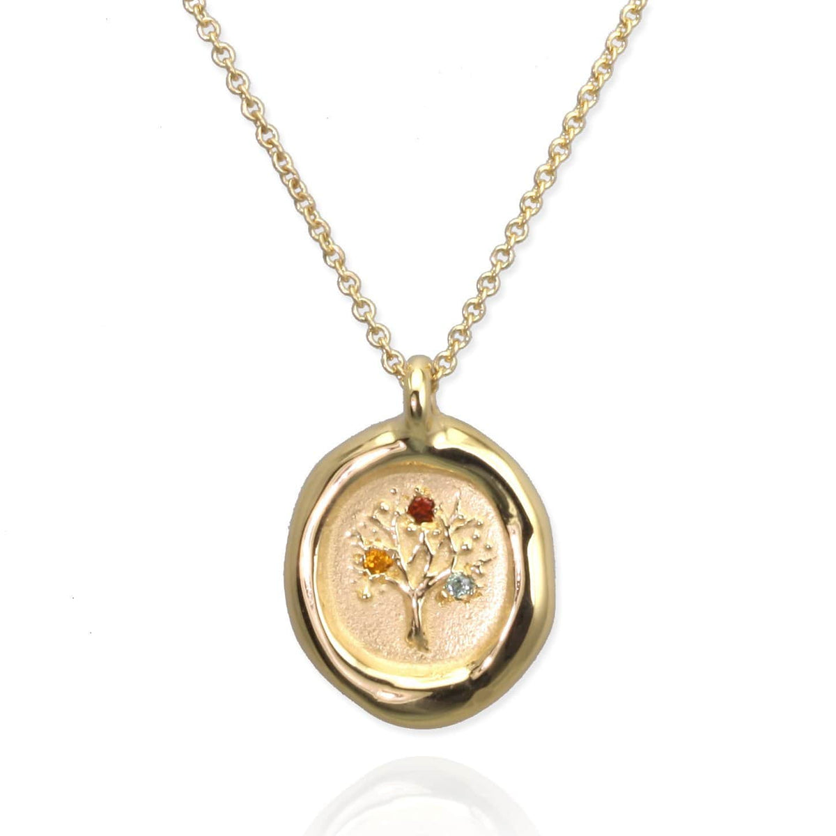 Family Tree Pendant with Birthstones - Jana Reinhardt Ltd