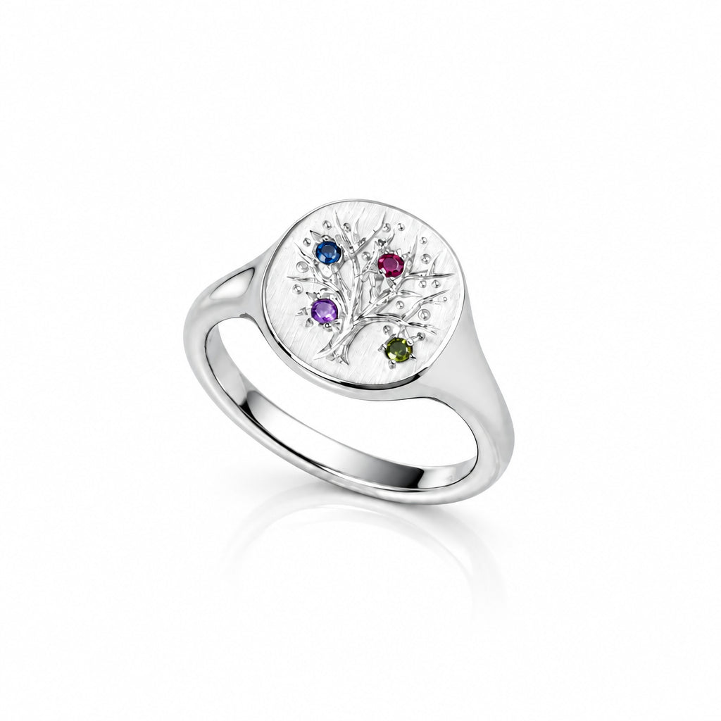 Family Tree Ring with Birthstones - Jana Reinhardt Ltd