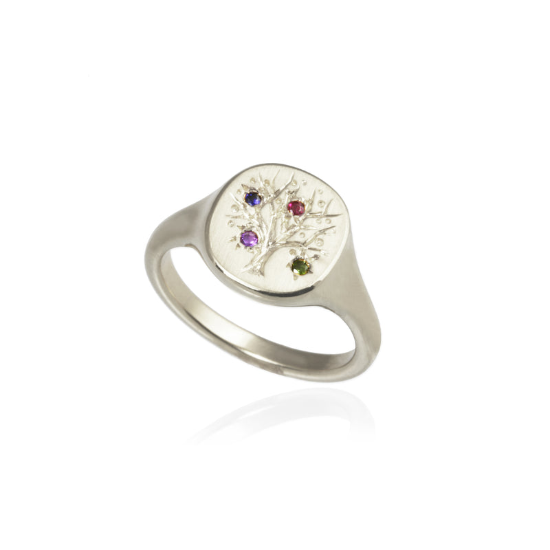 Family Tree Ring with Birthstones - Jana Reinhardt Ltd