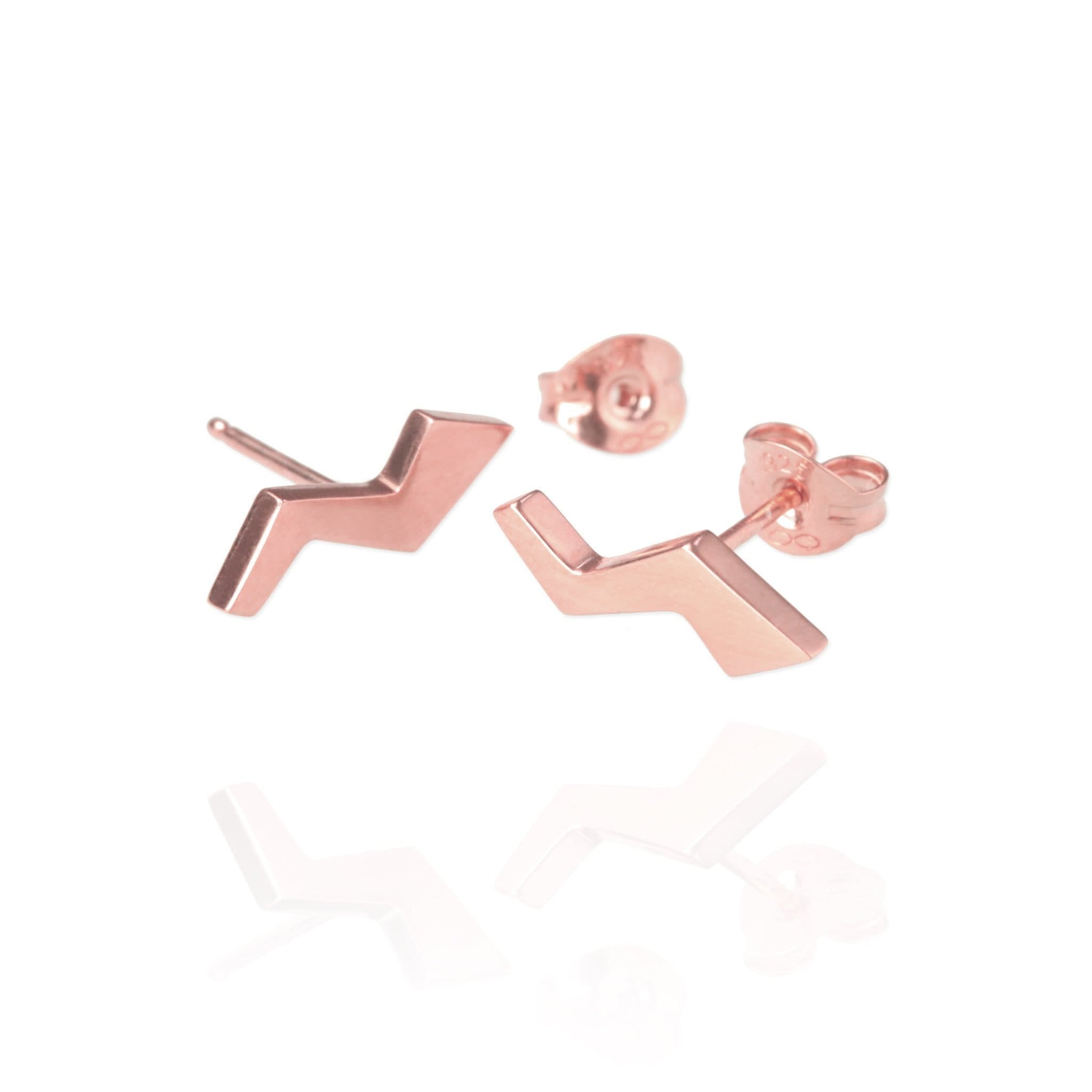 Flash Stud Earrings with Sapphires - Jana Reinhardt Ltd