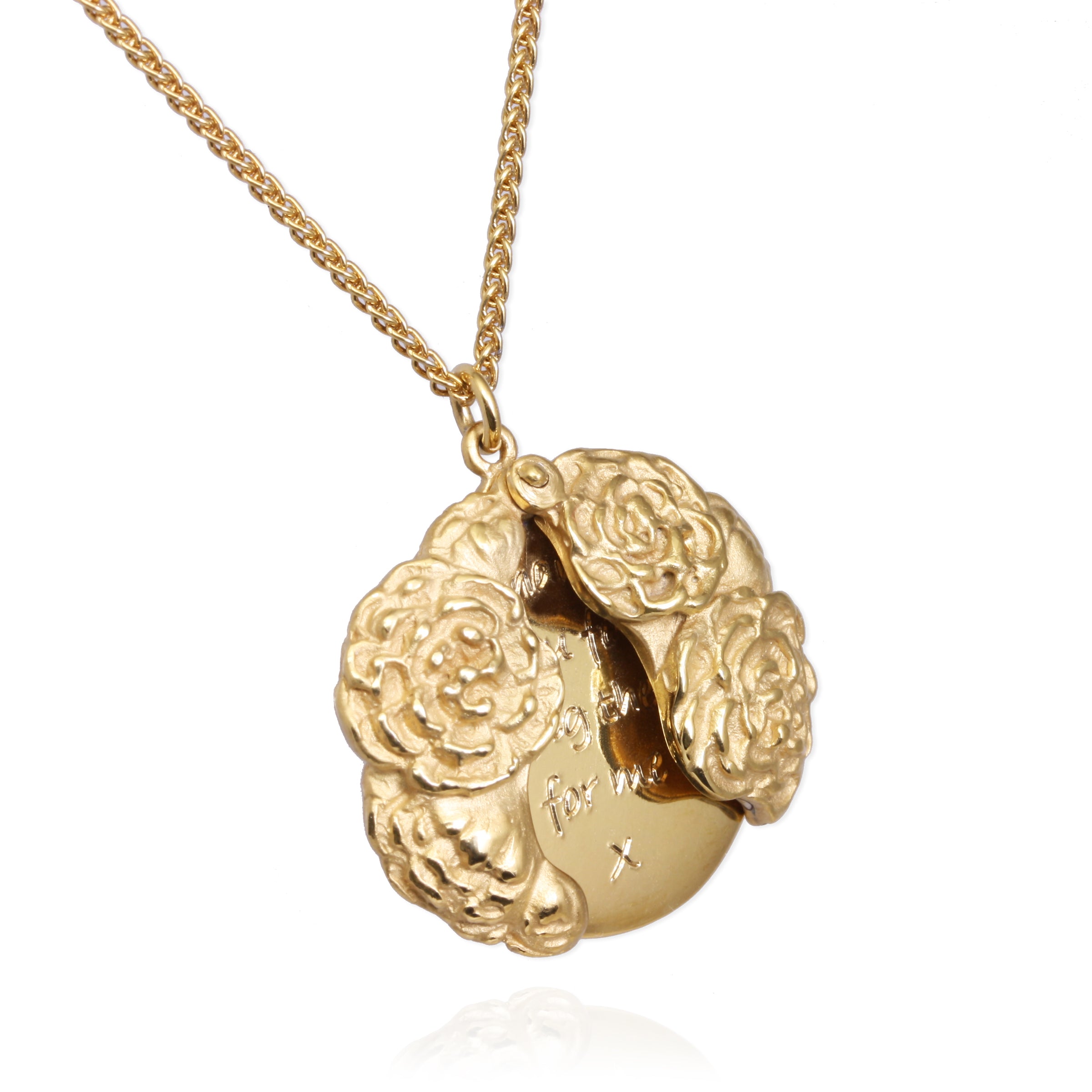 SAMPLE SALE gold plated Bouquet Locket - Jana Reinhardt Ltd