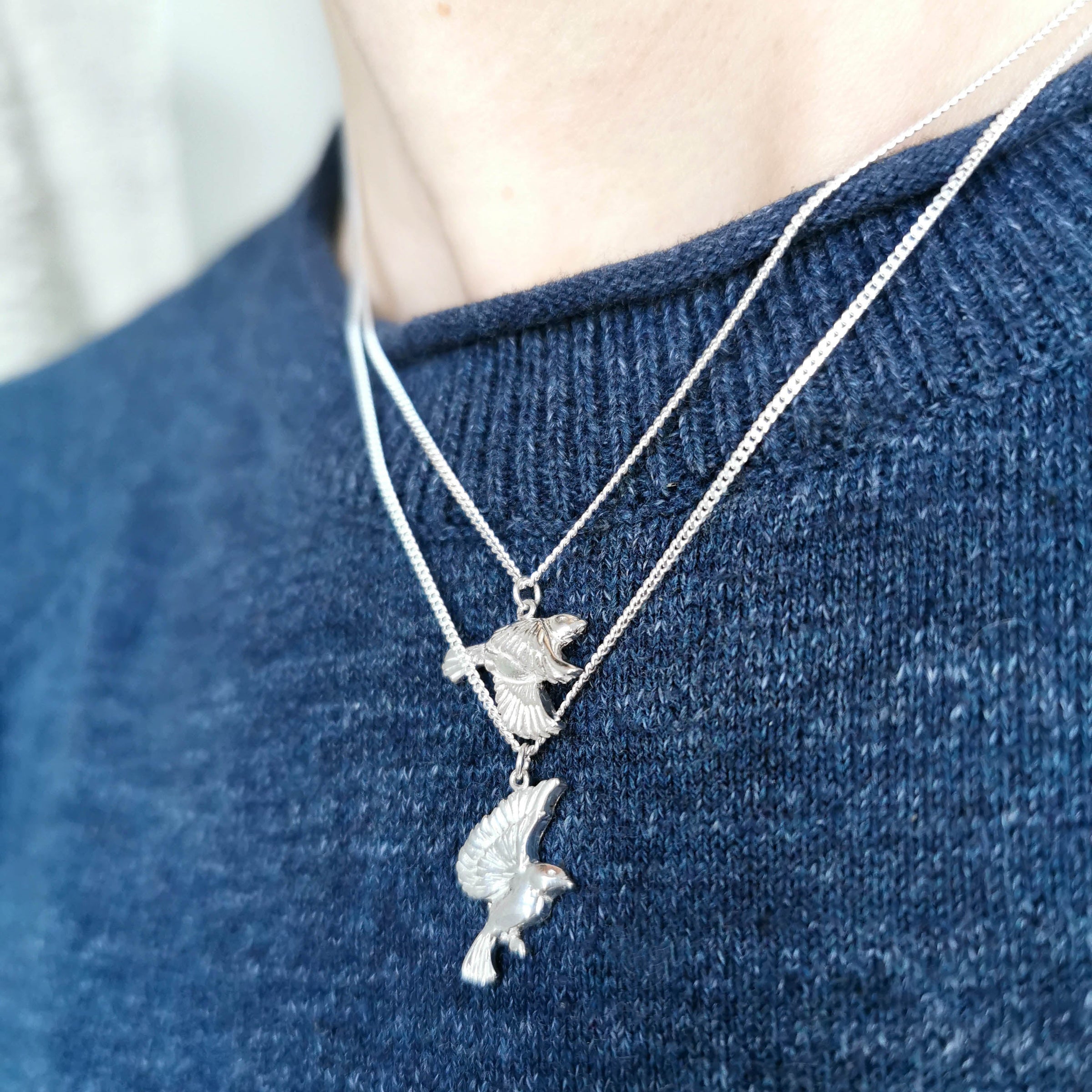 Garden Bird Flying Necklace - Jana Reinhardt Ltd