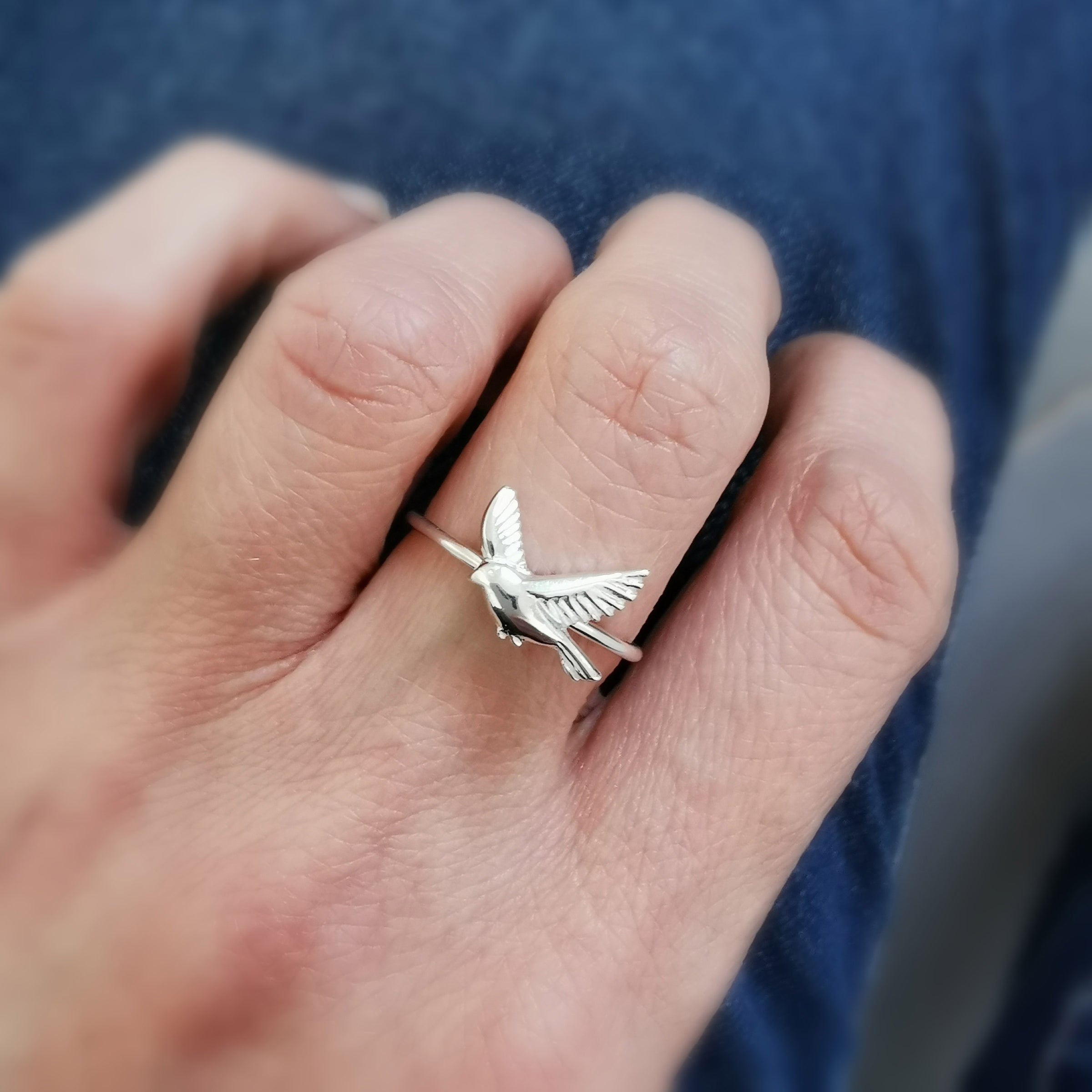 Garden Bird Flying Stacking Ring - Jana Reinhardt Ltd