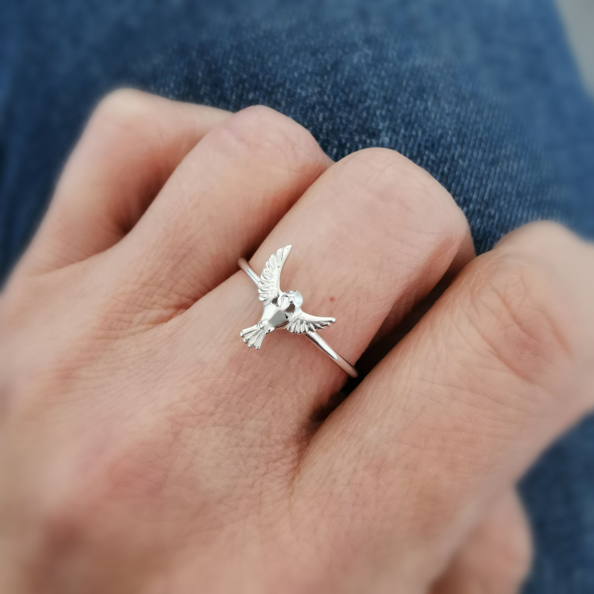 Garden Bird Taking Off Stacking Ring - Jana Reinhardt Ltd