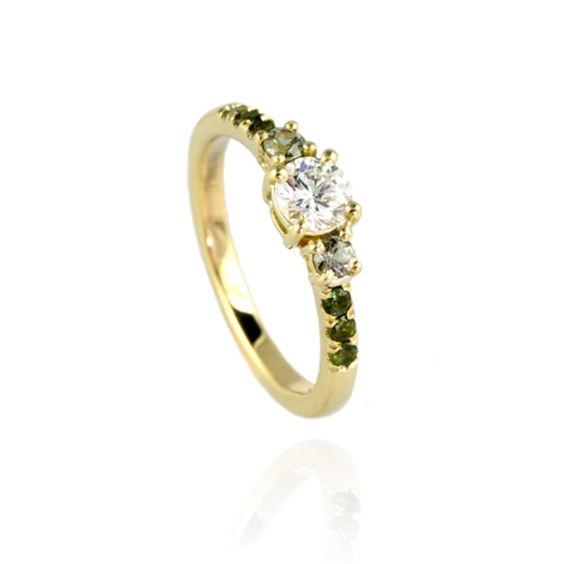 Gold, Diamond and Sapphires Ring - Jana Reinhardt Ltd