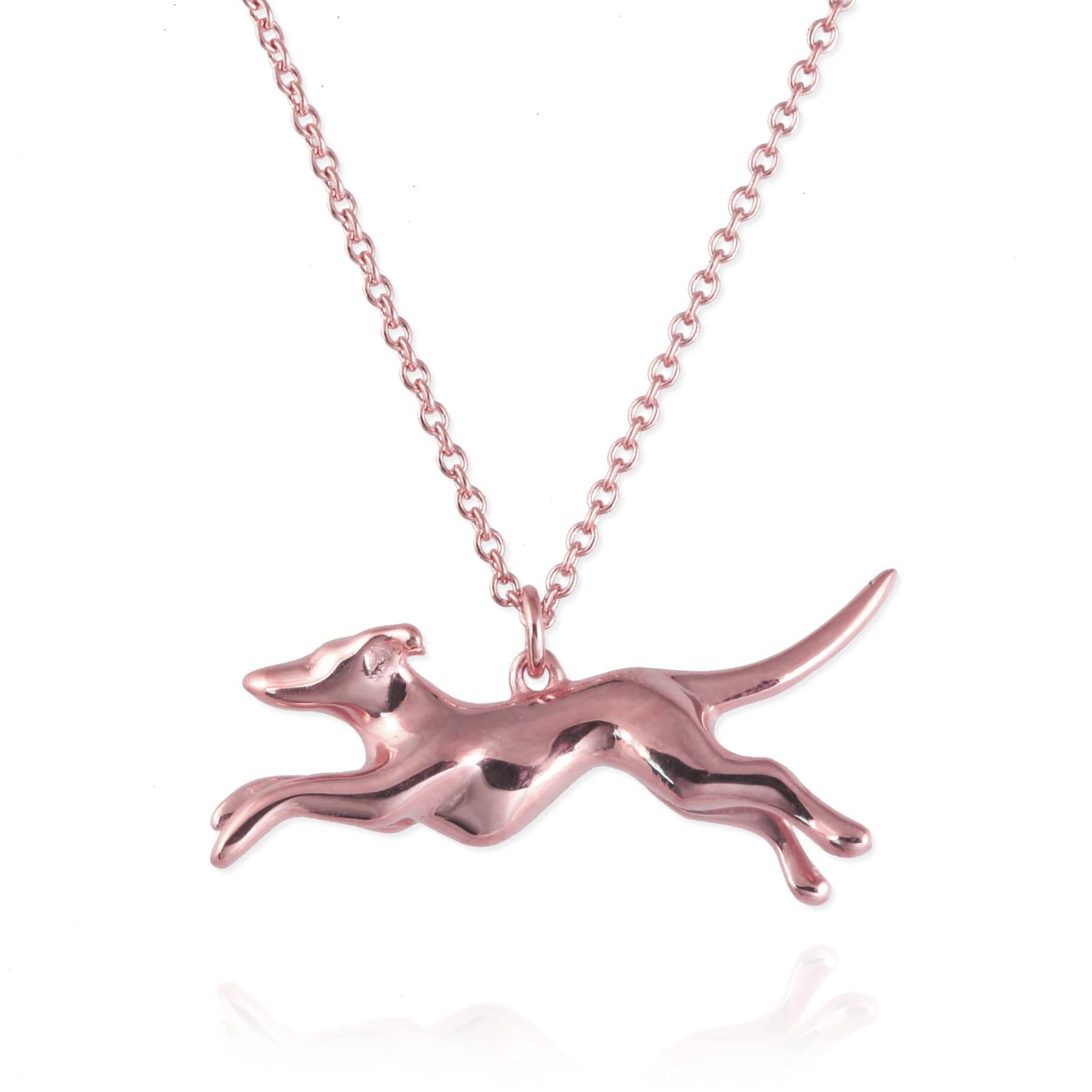 Silver deals greyhound necklace