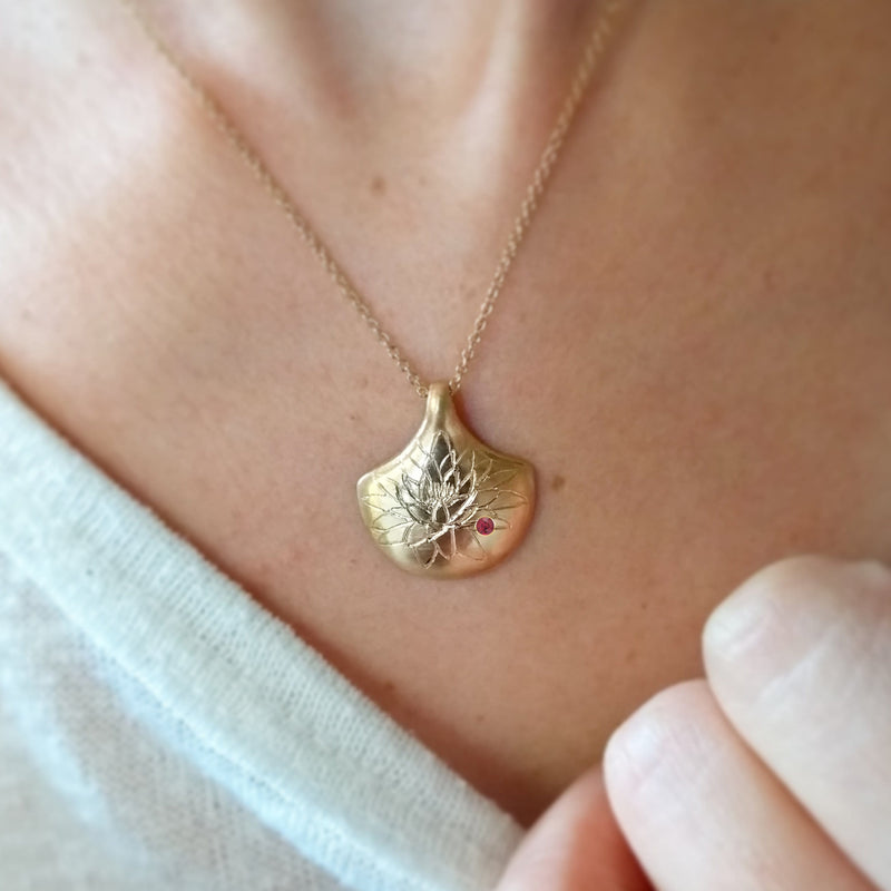 Birth Month Flower Pendant