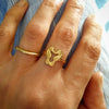 Anillo pequeño de caballito de mar
