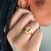 Anillo pequeño de caballito de mar