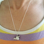 Knees To Chest Yoga Lady Necklace