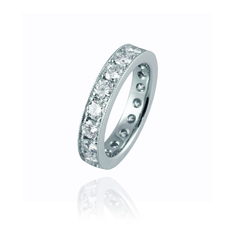 Large Platinum and Diamonds Eternity Ring - Jana Reinhardt Ltd