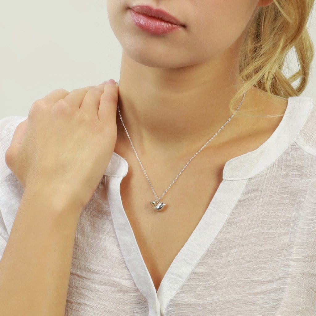 Mother and Baby Bird Necklace