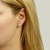 Mismatched Leaf Stud Earrings