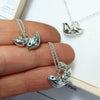Mother and Baby Bird Necklace