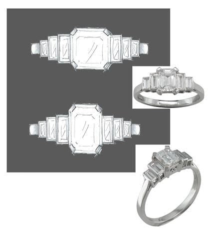 Platinum & Diamonds Seven Stone Engagement - Jana Reinhardt Ltd