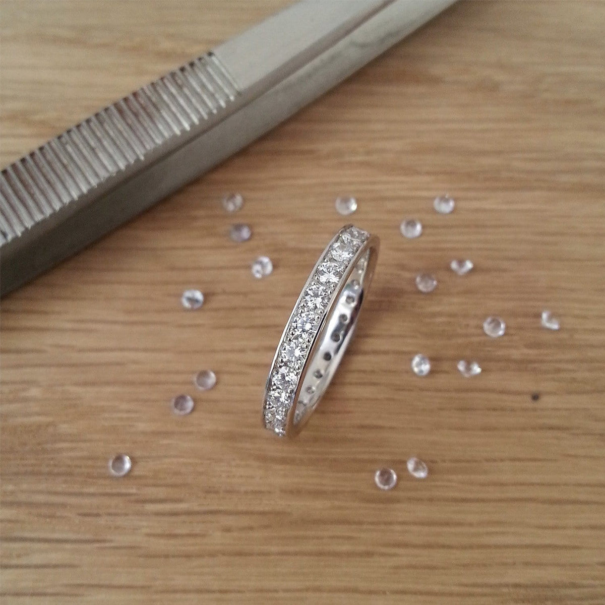 Platinum Eternity Ring with Diamonds - Jana Reinhardt Ltd