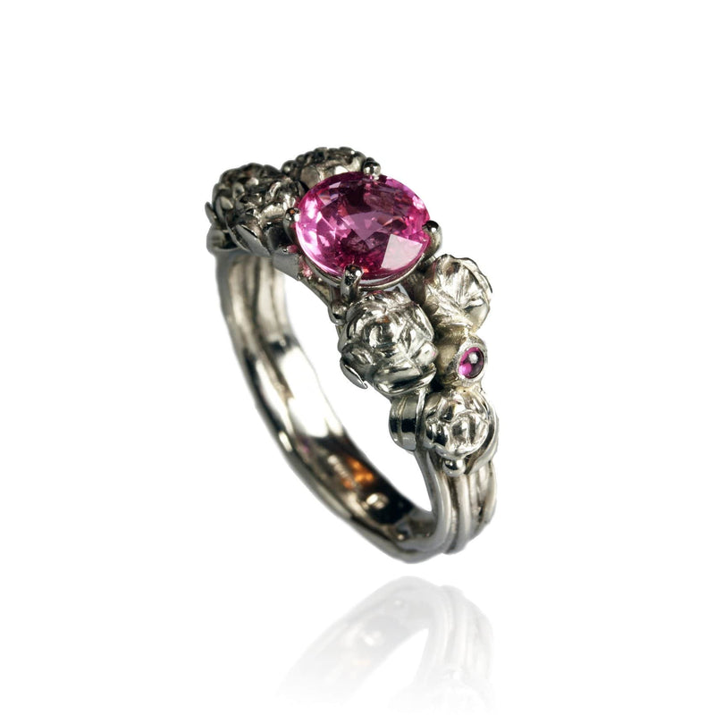Platinum Ring with Pink Sapphires - Jana Reinhardt Ltd