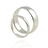 Platinum Wedding Bands With Secret Diamond - Jana Reinhardt Ltd