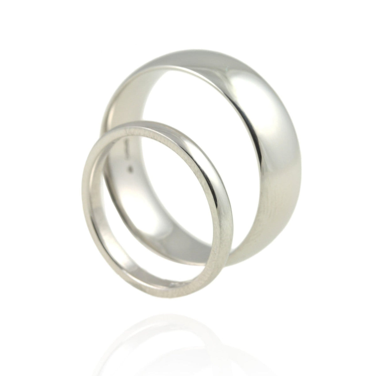 Platinum Wedding Bands With Secret Diamond - Jana Reinhardt Ltd