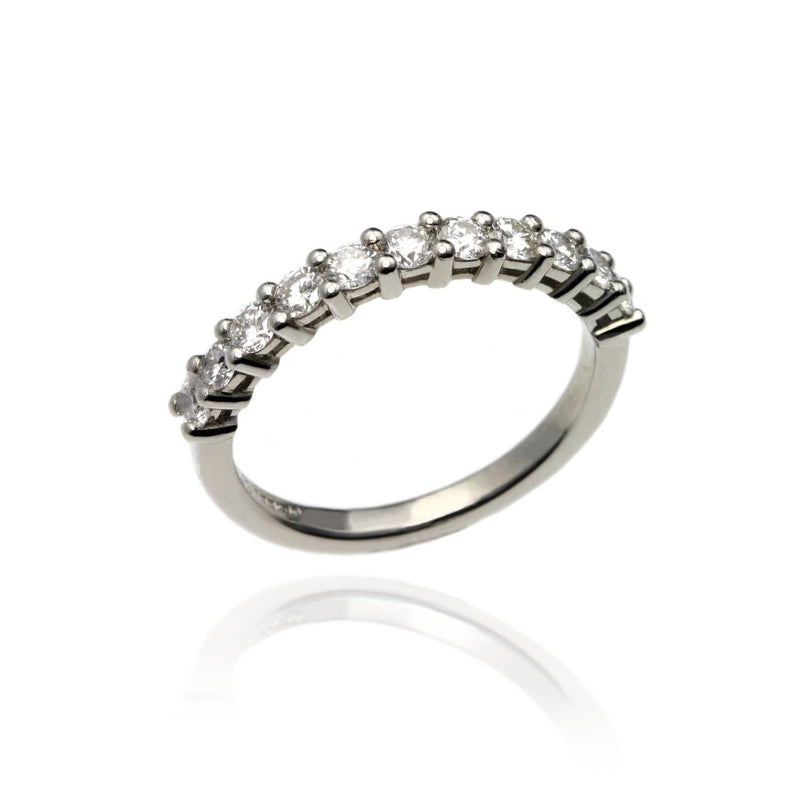 Platinum and Diamonds Half Eternity Ring - Jana Reinhardt Ltd