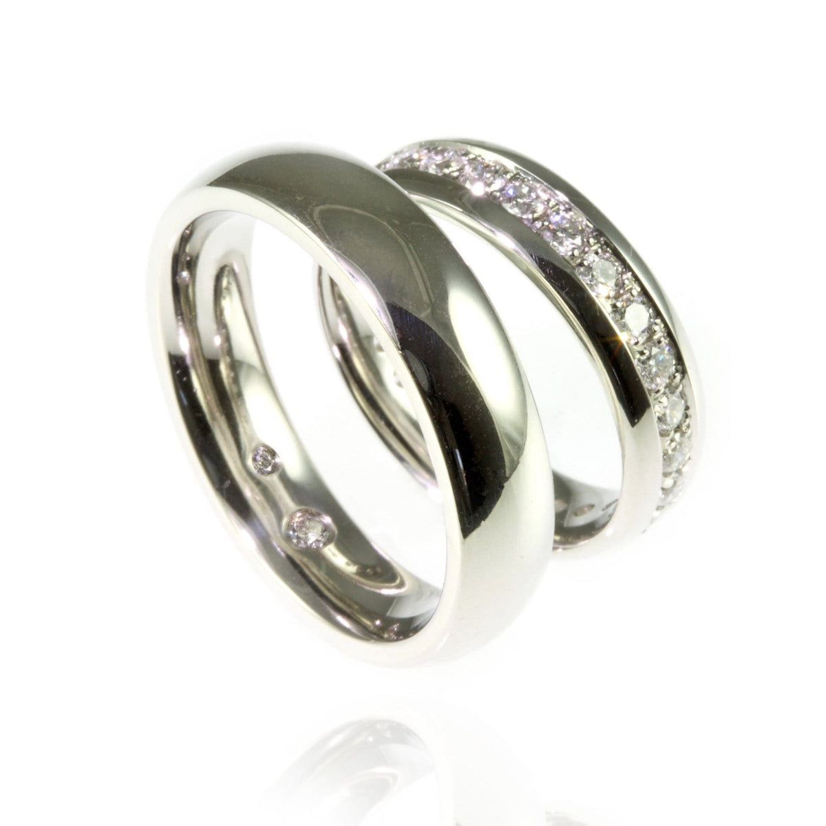 Platinum and Diamonds Wedding Bands - Jana Reinhardt Ltd