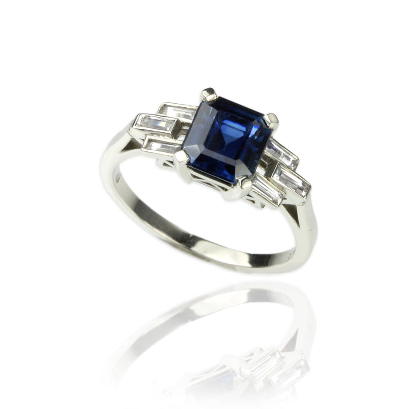 Platinum and Sapphires Ring - Jana Reinhardt Ltd