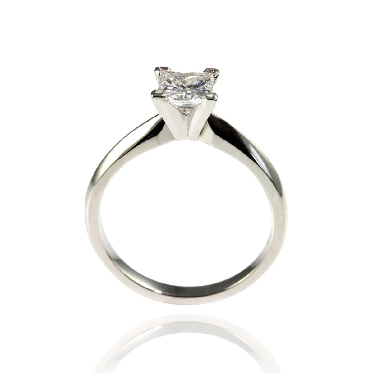 Platinum with Princess Cut Diamond Ring - Jana Reinhardt Ltd