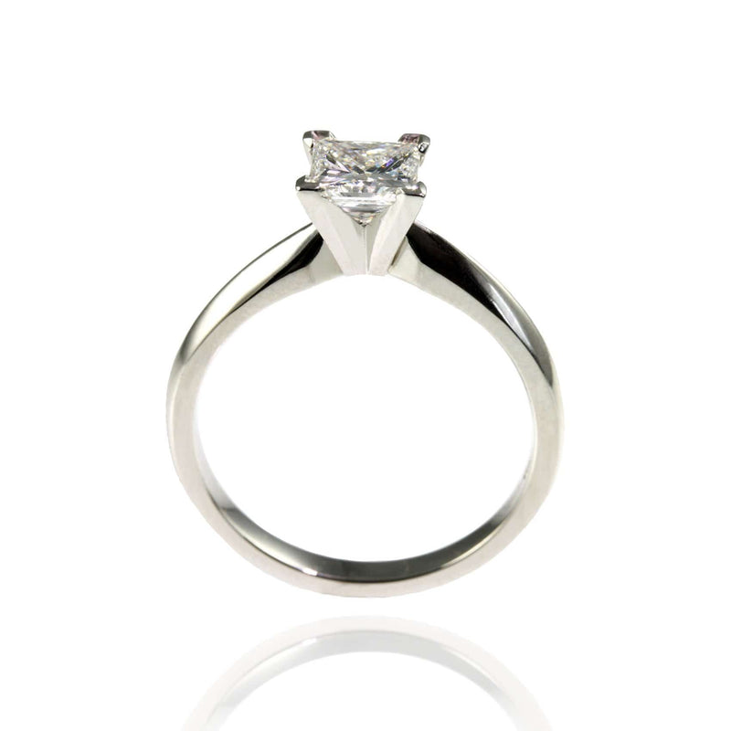 Platinum with Princess Cut Diamond Ring - Jana Reinhardt Ltd