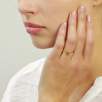 SALE gold plated Star Ring size M