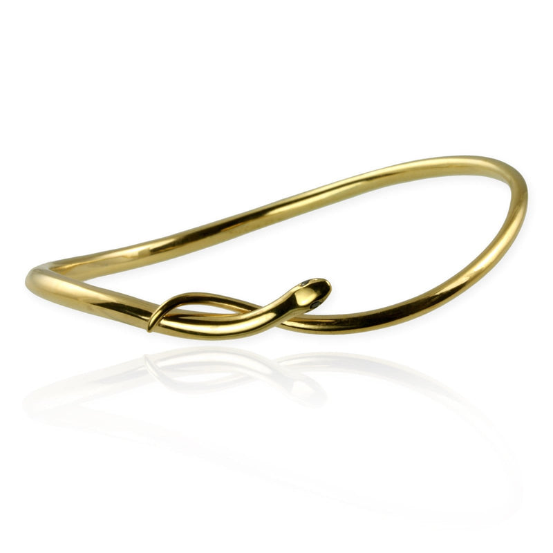 Snake Bangle with black diamonds - Jana Reinhardt Ltd - 1