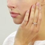 Snake Ring with black diamonds