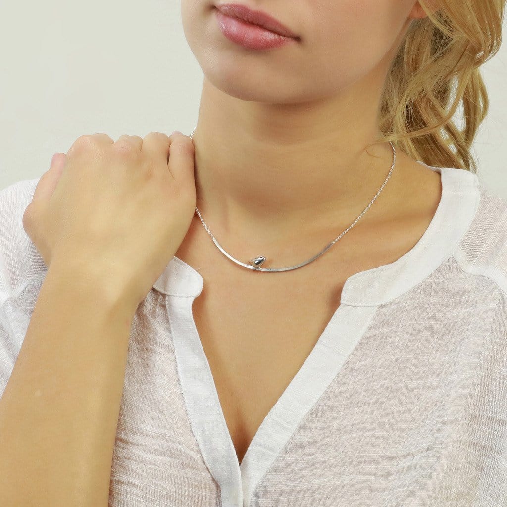Sparrow on a Branch Necklace - Jana Reinhardt Ltd