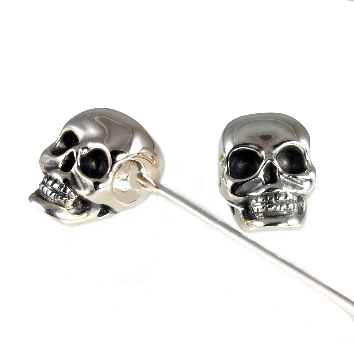 Sterling Silver Skull Collar Pin - Jana Reinhardt Ltd