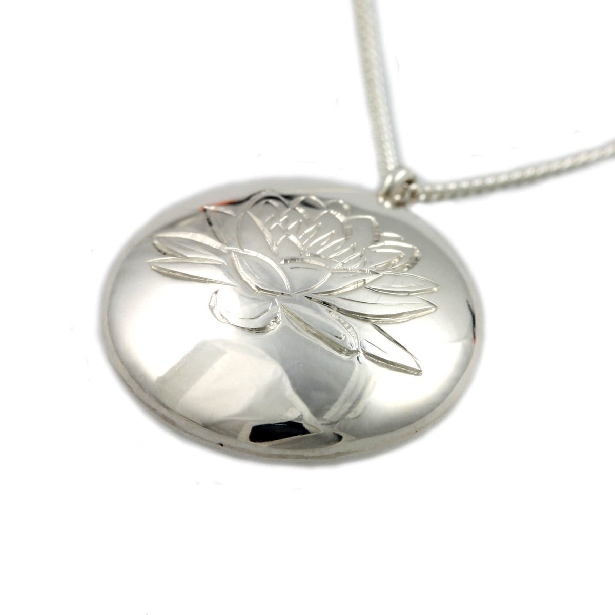 Sterling Silver Water Lily Pendant - Jana Reinhardt Ltd