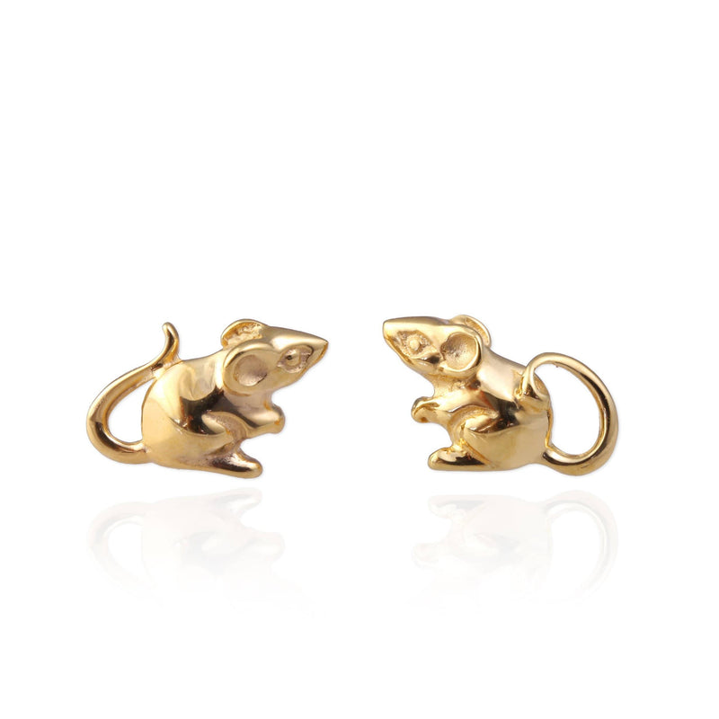 Tiny Mouse Ear Studs - Jana Reinhardt Ltd