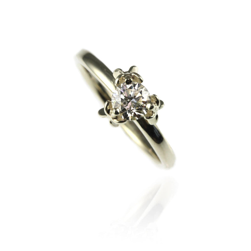 Trillion Cut Diamond Flower Engagement Ring - Jana Reinhardt Ltd