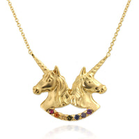 Collar de unicornio gemelo