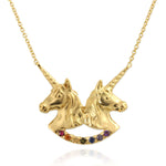 Twin Unicorn Necklace