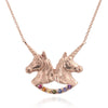 Collar de unicornio gemelo