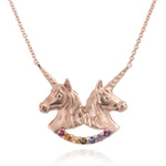 Twin Unicorn Necklace
