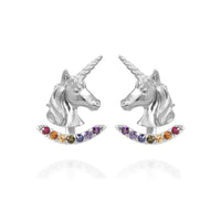 Unicorn Earrings with Rainbow Ear Jackets - Jana Reinhardt Ltd