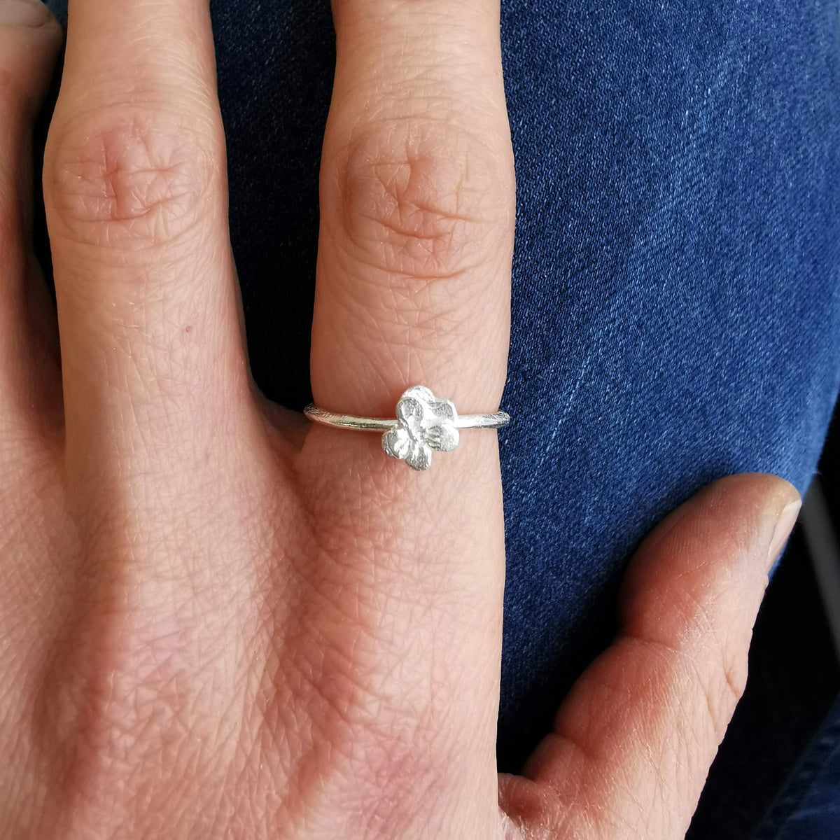 Violet Ring - February Birth Flower Ring - Jana Reinhardt Ltd