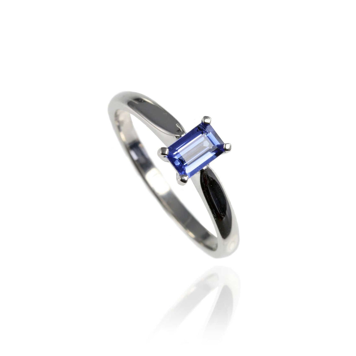 White Gold and Tanzanite Engagement Ring - Jana Reinhardt Ltd