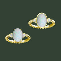 Yellow Gold, Opal & Diamond - Jana Reinhardt Ltd