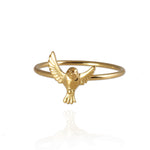 Garden Bird Taking Off Stacking Ring