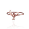 Garden Bird Taking Off Stacking Ring