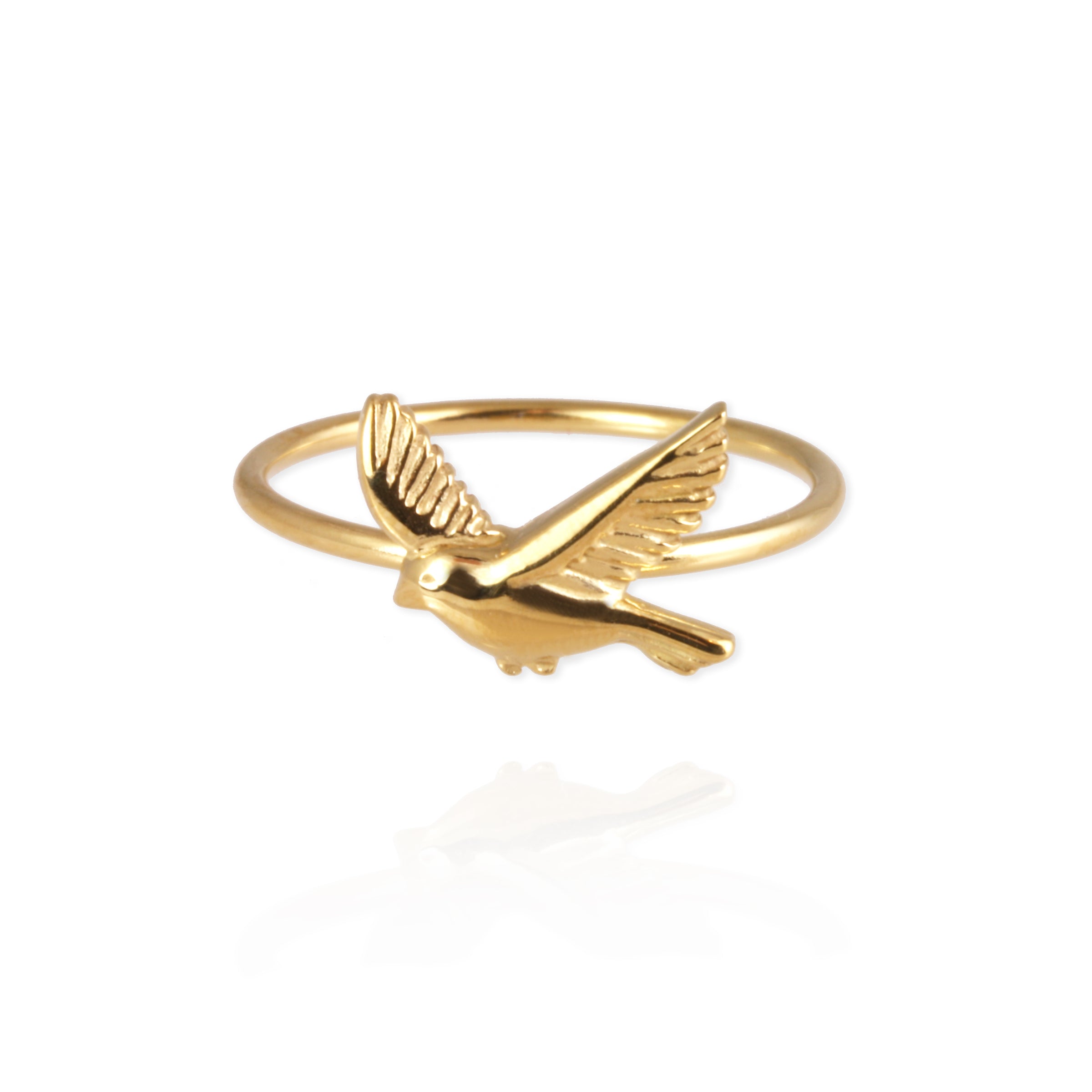 Garden Bird Flying Stacking Ring