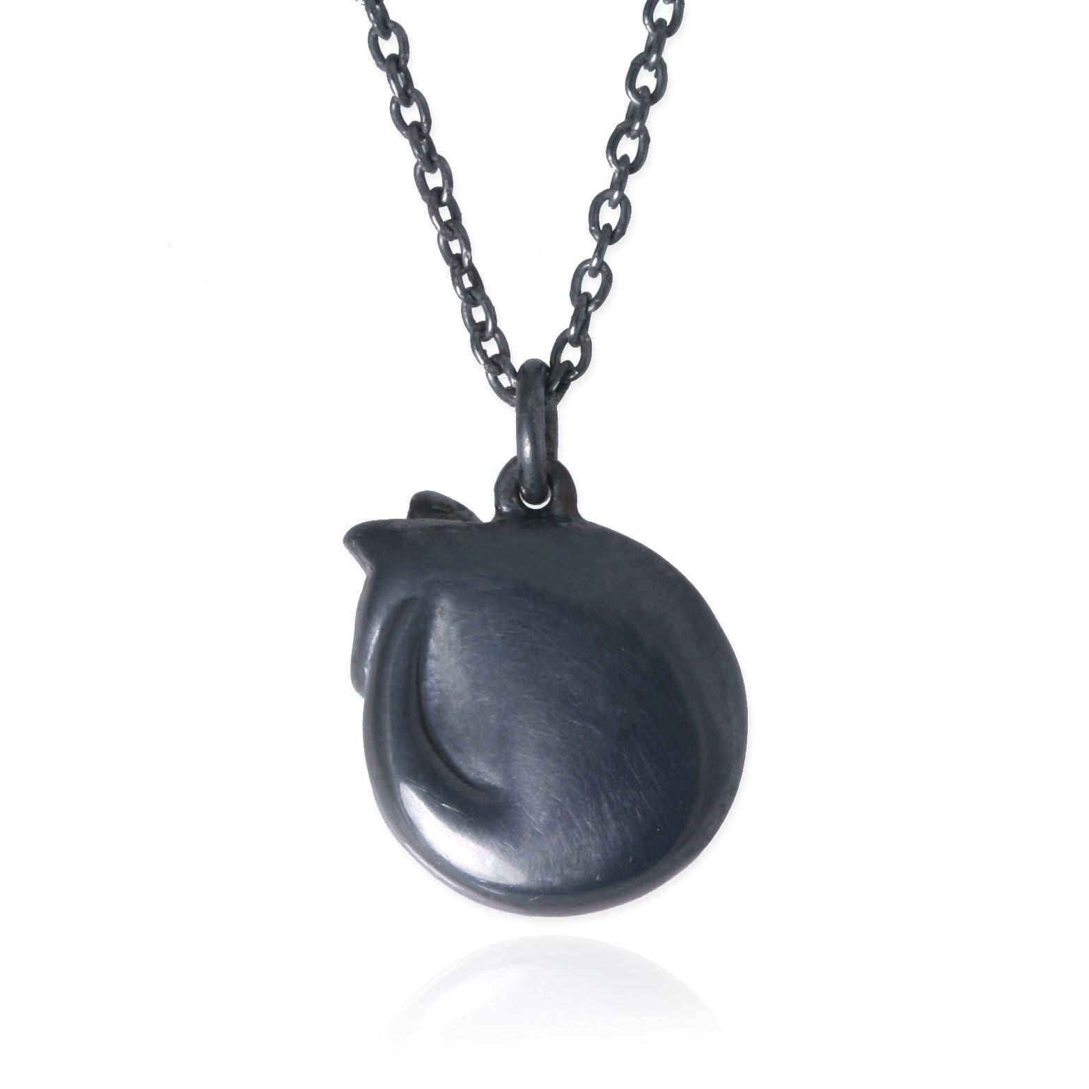 Men in store black cat necklace
