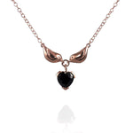 Sparrow Heart Necklace